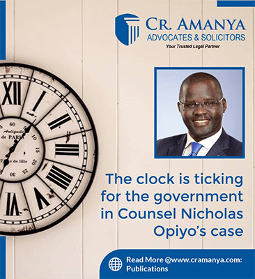 The clock is ticking for the government in Counsel Nicholas Opiyo’s case